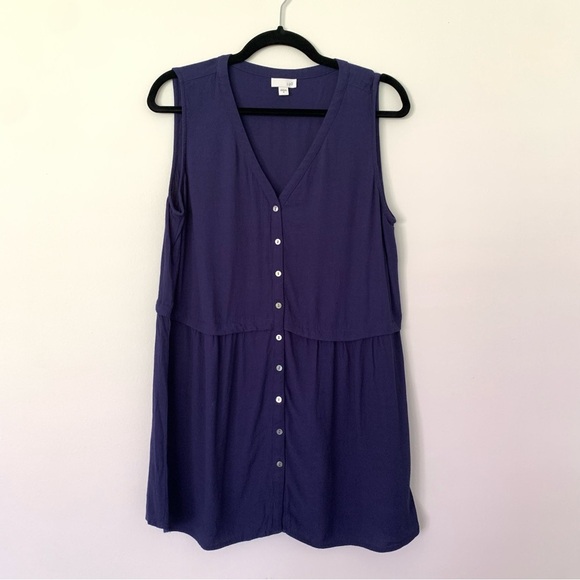 J. Jill Tops - J.Jill Women's Purple Sleeveless Button Down Top Size Medium